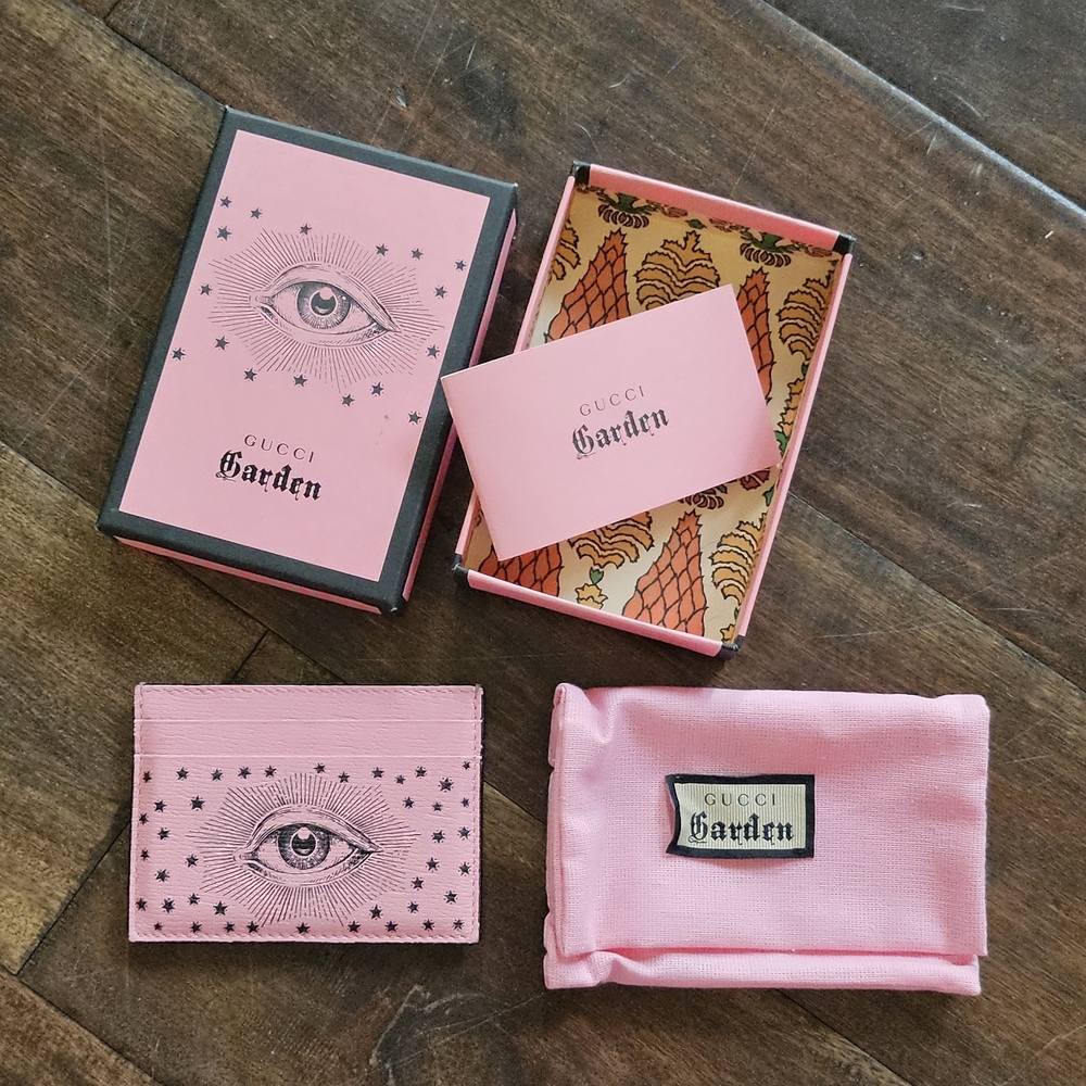 Gucci GARDEN Card Holder With Box And Dust Bag - Picture 2 of 5